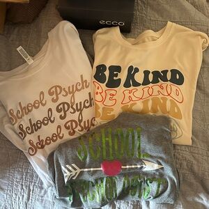 Bundle of 3 Education Tshirts size Lg